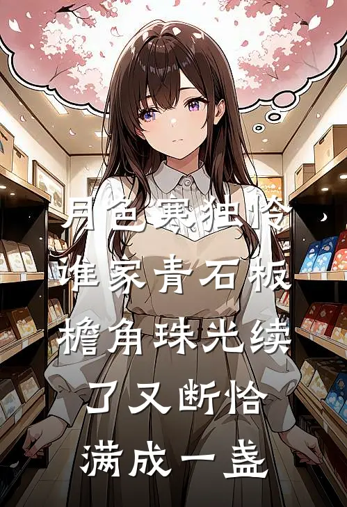月色寒独怜谁家青石板檐角珠光续了又断恰满成一盏