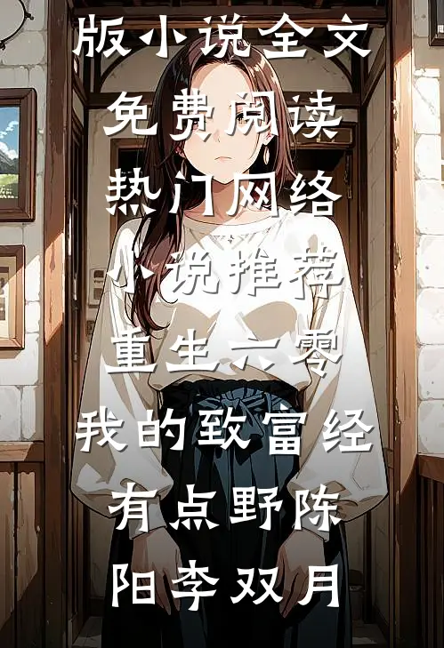重生六零：我的致富经有点野(陈阳李双月)完结版小说全文免费阅读_热门网络小说推荐重生六零：我的致富经有点野陈阳李双月