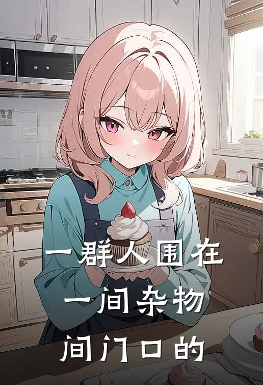 一群人围在一间杂物间门口的