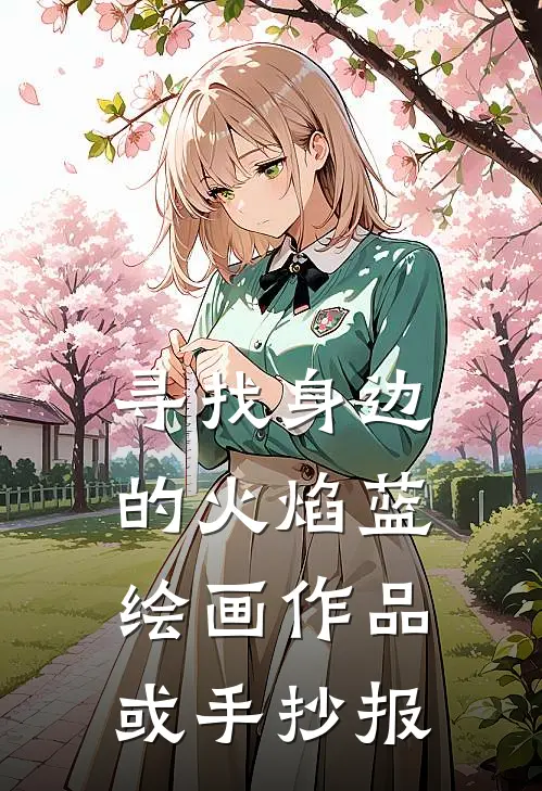 寻找身边的火焰蓝绘画作品或手抄报