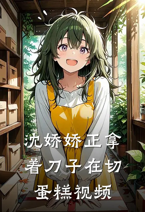 沈娇娇正拿着刀子在切蛋糕视频