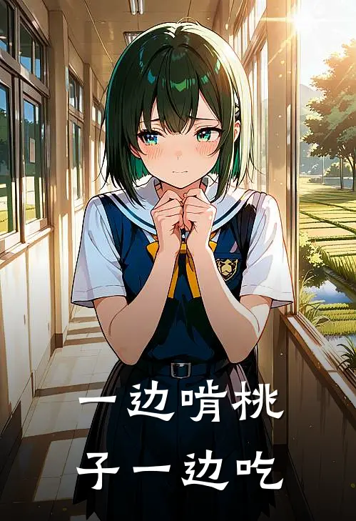 一边啃桃子一边吃